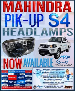 Mahindra PIK-UP S4 Headlamps ***AVAILABLE NOW***