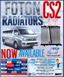 Foton Cs2 Radiators ***now Available***