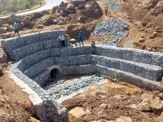 we do gabion baskets installation