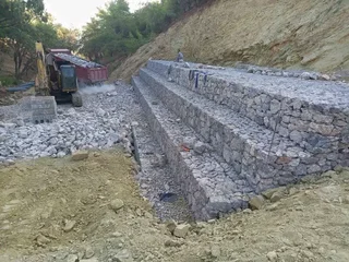 we do gabion baskets installation