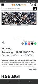 65inch samsung curv uhd 4K smart