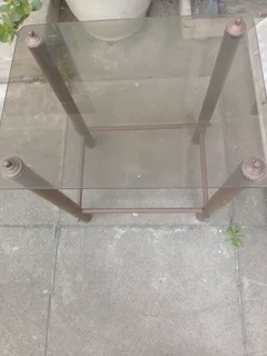 Glass end tables
