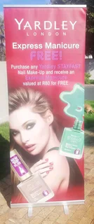 2 x Extractable free standing advertising stands