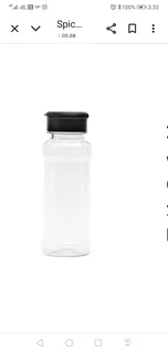 Spice bottles 100 & 200ml. +- 17% less on wholesale price