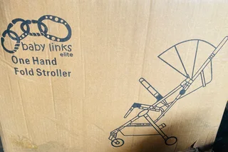 Baby links elite stroller and TimmeeToppee Sleepee Basket
