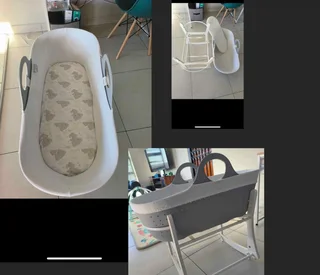 Baby links elite stroller and TimmeeToppee Sleepee Basket