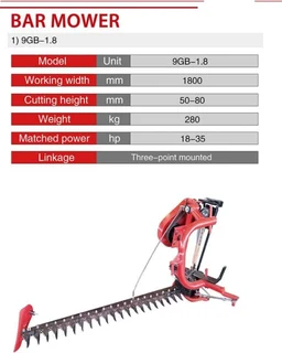 Bar mower..