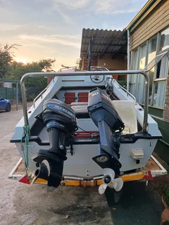 Sea pro 450 boat on breakneck trailer