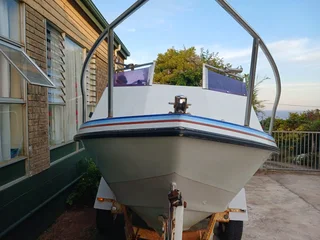 Sea pro 450 boat on breakneck trailer