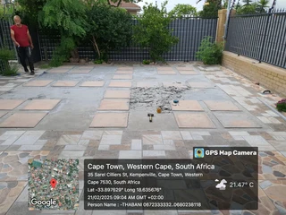 Paving and artificial grass