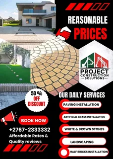 Paving and artificial installation