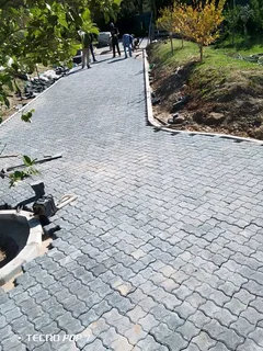 Paving and artificial installation
