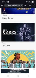 2 tickets to the Corrs concert for sale