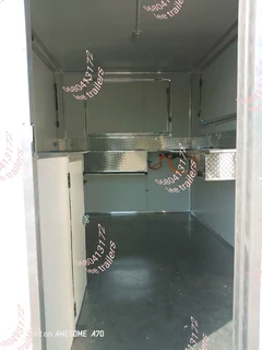 Customized mobile kitchen trailers fully equipped according to what you want inside