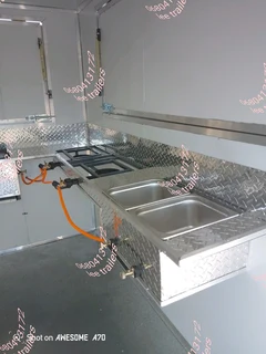 Customized mobile kitchen trailers fully equipped according to what you want inside