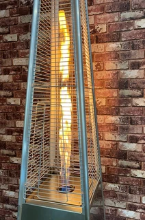 Pyramid Quartz Glass Tube Garden Flame Tower Heater Gas Outdoor