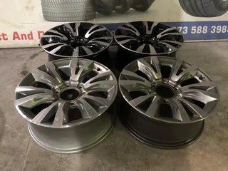 Isuzu D-max black &amp; silver mag rims for sale. Leave your whatsapp number if interested.