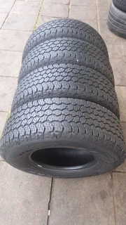 245/75R15 good year Wrangler tires. Leave your whatsapp number if interested.