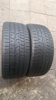 Two tires of size 275/40R22 Continental tires. Leave your whatsapp number if interested.