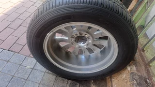 Brand New rim and tire for Toyota Land cruiser Prado. Leave your whatsapp number if interested