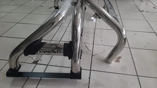 Toyota Hilux Darka front and back bull bar. leave your whatsapp number if interested.