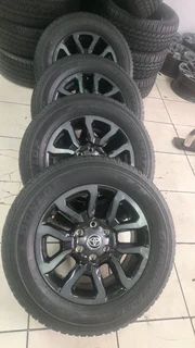 18 Toyota Legend RS rims and donlup tires 4 sale. Leave your whatsapp number if interested.