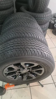 18 Toyota Legend RS rims and donlup tires 4 sale. Leave your whatsapp number if interested.