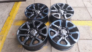 18 inch Toyota Legend 50 and Legend RS, and 17 inch Toyota GT6 mag rims. Leave your whatsapp number