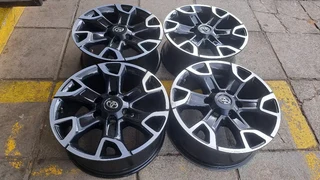 18 inch Toyota Legend 50 and Legend RS, and 17 inch Toyota GT6 mag rims. Leave your whatsapp number
