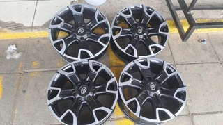 18 inch Toyota Legend 50 and Legend RS, and 17 inch Toyota GT6 mag rims. Leave your whatsapp number