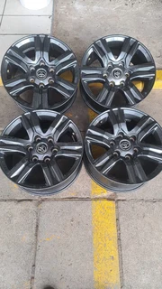 18 inch Toyota Legend 50 and Legend RS, and 17 inch Toyota GT6 mag rims. Leave your whatsapp number