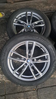 19 inche b m w mags and tires 245 50 r19, pcd 5x112. leave your whatsapp number if interested.