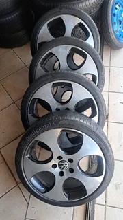 18 inche polo mags and tires 215 40 r18. leave your whatsapp number if interested.