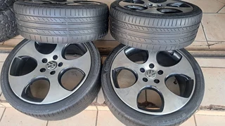 18 inche polo mags and tires 215/40R18. leave your whatsapp number if interested.