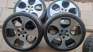 18 inche polo mags and tires 215/40R18. leave your whatsapp number if interested.