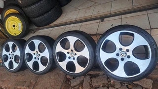 18 inche polo mags and tires 215/40R18. leave your whatsapp number if interested.