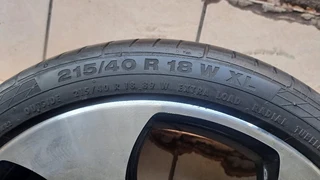 18 inche polo mags and tires 215/40R18. leave your whatsapp number if interested.