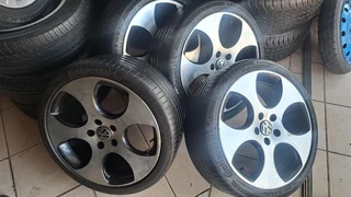 18 inche polo mags and tires 215/40R18. leave your whatsapp number if interested.
