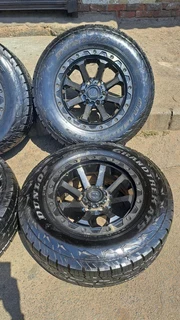 17 inche mags for bakkies and 265/65R17 tires. Leave your whatsapp number if interested.