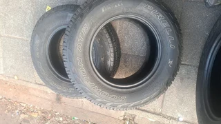 265/65R17 Pirelli Scorpion tires. Leave your whatsapp number if interested.