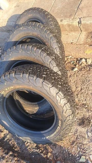 BFgoodrich tires of size 265/65R18, leave your whatsapp number if interested.