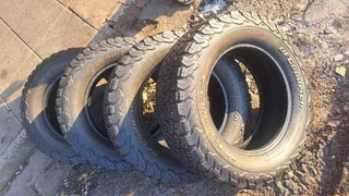 BFgoodrich tires of size 265/65R18, leave your whatsapp number if interested.