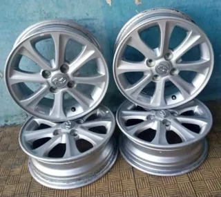 Original 14 inch Toyota Agya mag rims. Leave your whatsapp number if interested.
