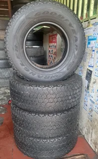  255/70R15 Good Year Wrangler All-Terraintires. Leave your whatsapp number if interested.