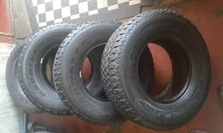  255/70R15 Good Year Wrangler All-Terraintires. Leave your whatsapp number if interested.