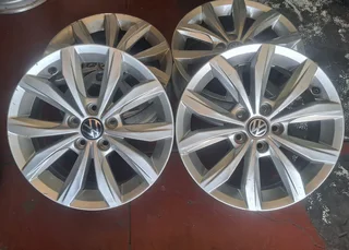  15-inch Polo TSI mag rims 4 sale. Leave your whatsapp number if interested for pricing.