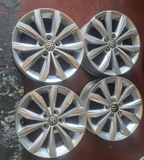  15-inch Polo TSI mag rims 4 sale. Leave your whatsapp number if interested for pricing.