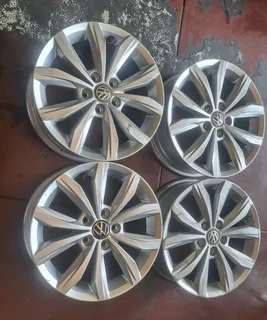  15-inch Polo TSI mag rims 4 sale. Leave your whatsapp number if interested for pricing.