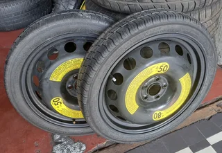 ️ 125/70R18 Vw Polo /Audi A1 Spare Wheel saver (biscuit tire), 5x100 pcd.