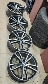  Original 19-inch BMW wide and narrow mag rims. Leave your whatsapp number if interested.